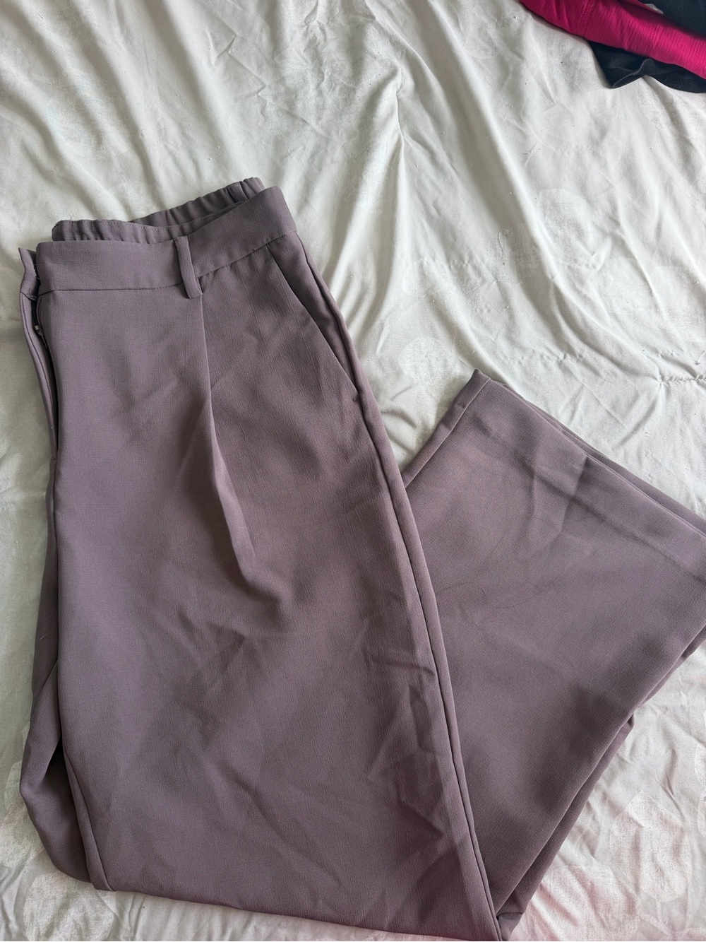 DKNY Women’s Mauve Straight-Leg Dress Pants